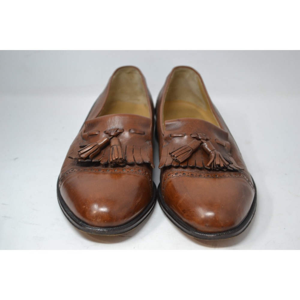 Bruno Magli Italy Brandy Montreal Tassel Loafers Shoes Mens Brown Size 9M 13826‎ - Picture 2 of 15